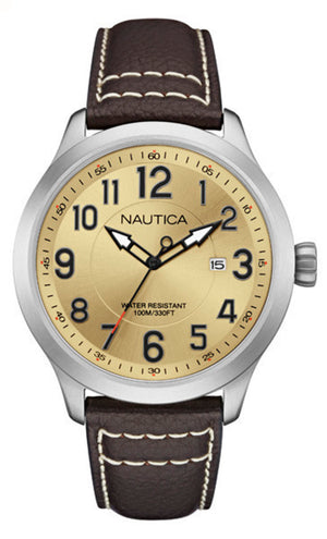 Nautica NAI10006G Herren Uhr 45mm 10ATM